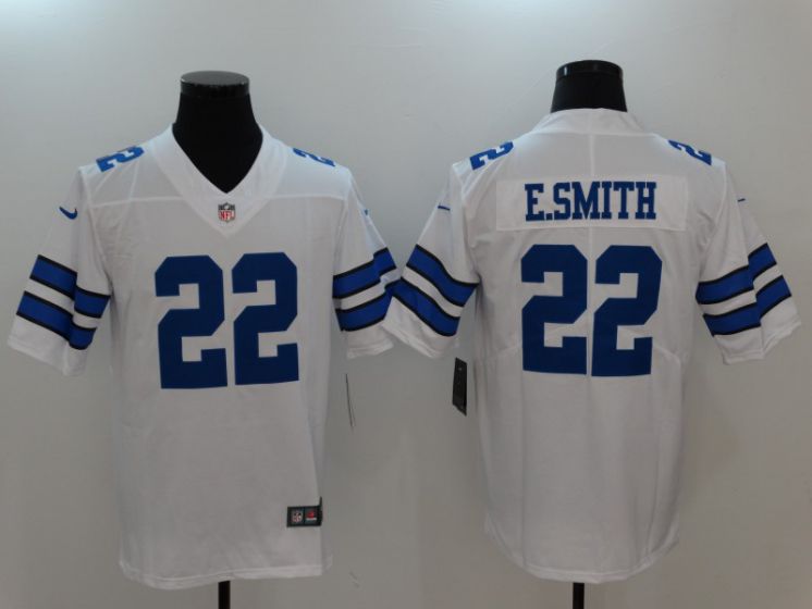 Men Dallas Cowboys 22 E.Smith White Nike Vapor Untouchable Limited NFL Jerseys